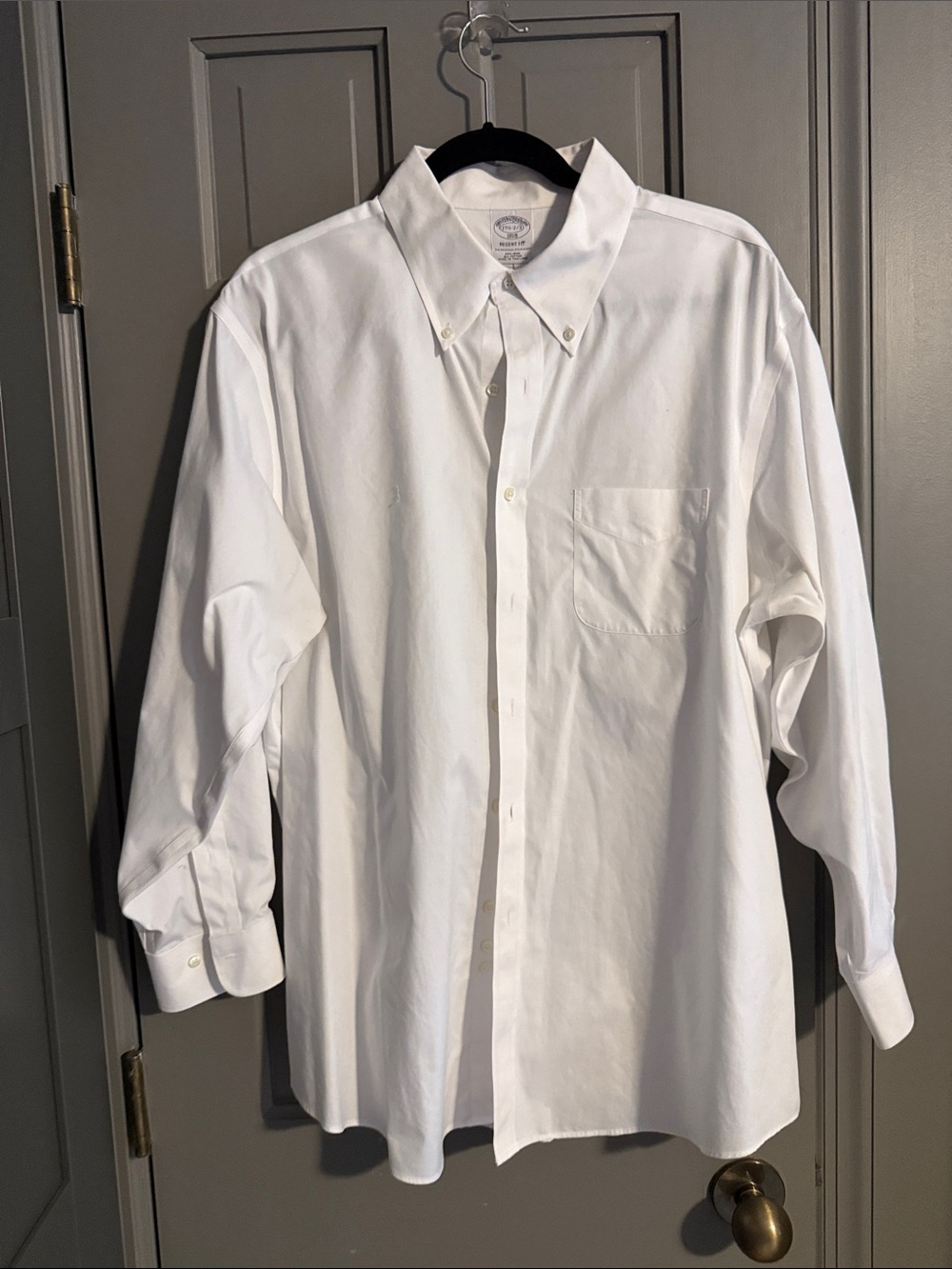 Brooks Brothers Regency Fit White Button-Down Dress Shirt